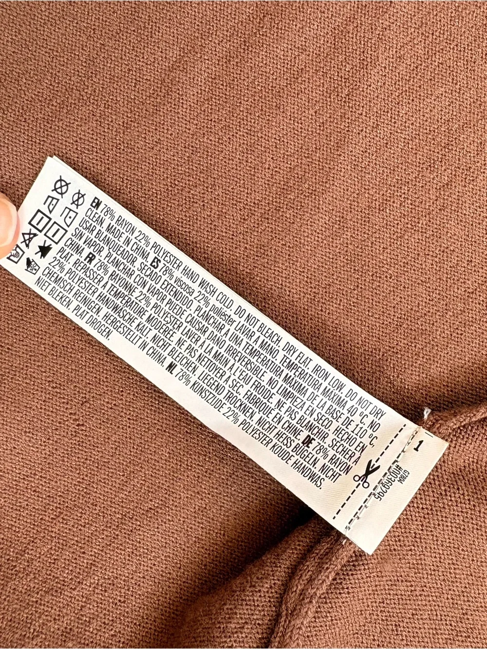 Forever 21 Men Rust Brown OpenKnit Hoodie